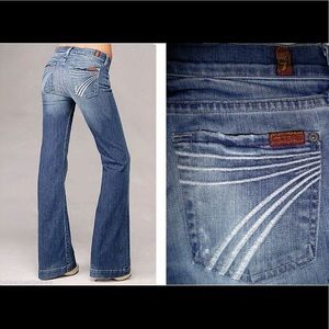 7 For All Mankind Dojo wide leg jeans 24x30